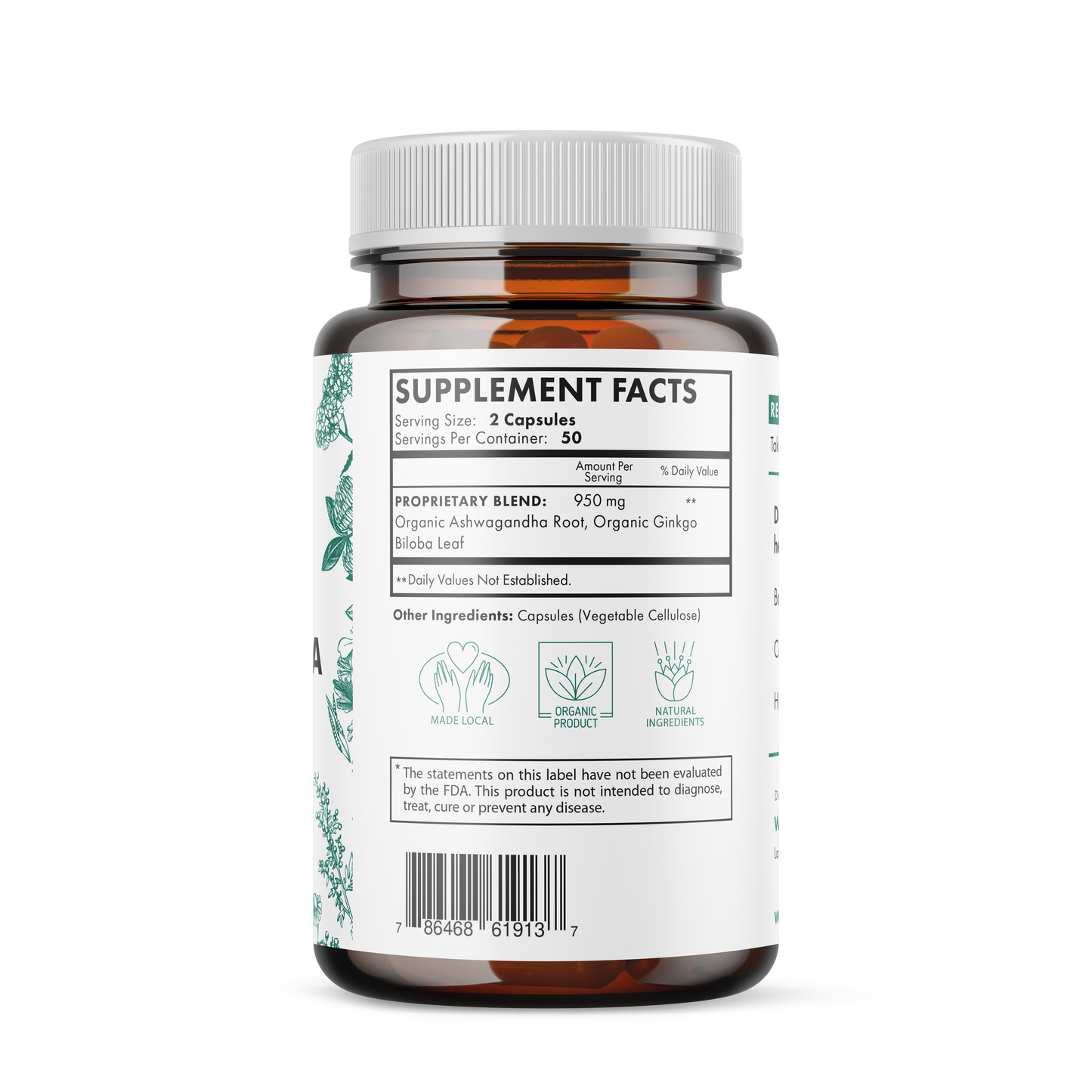 Did you know this combination of herbs naturally support the body’s: Brain function, Cognitive response, Healthy stress response.