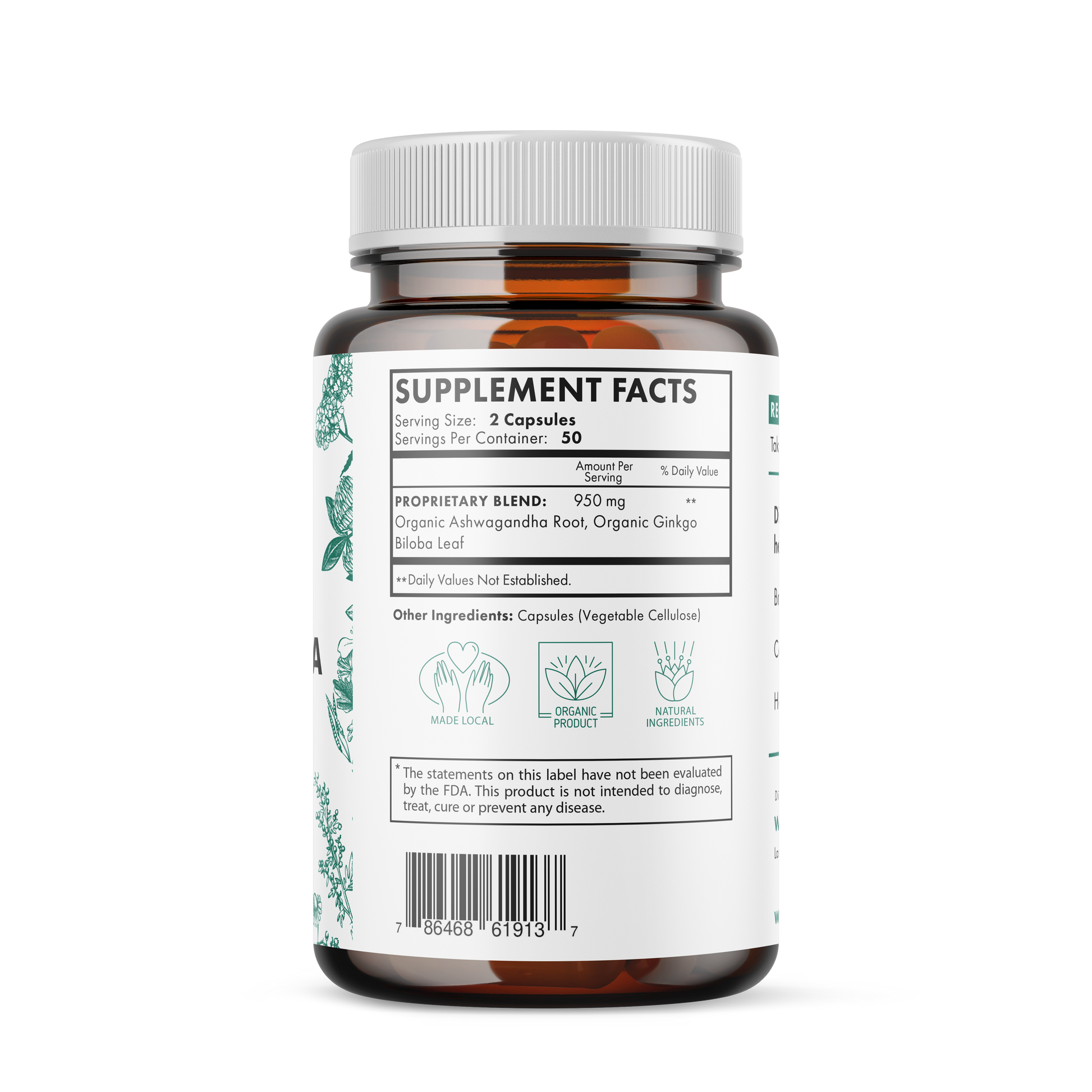 Did you know this combination of herbs naturally support the body’s: Brain function, Cognitive response, Healthy stress response.